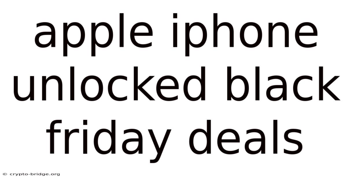 Apple Iphone Unlocked Black Friday Deals
