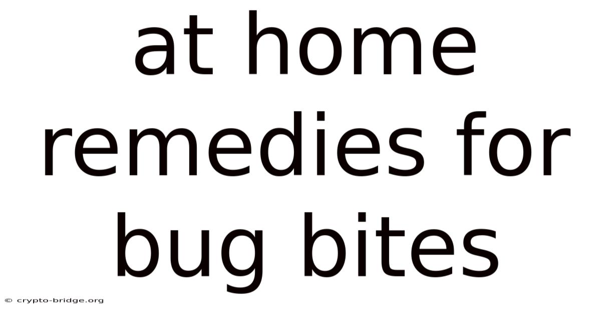 At Home Remedies For Bug Bites