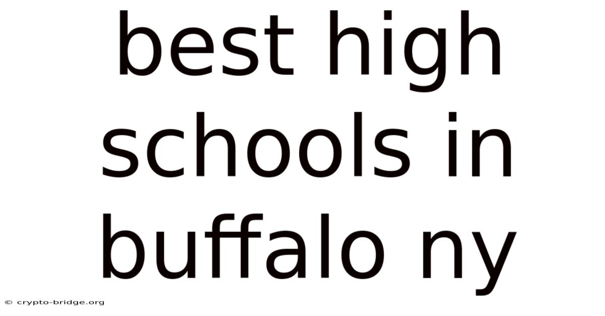 Best High Schools In Buffalo Ny