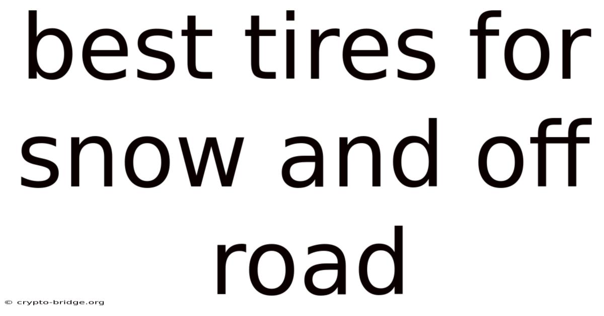 Best Tires For Snow And Off Road