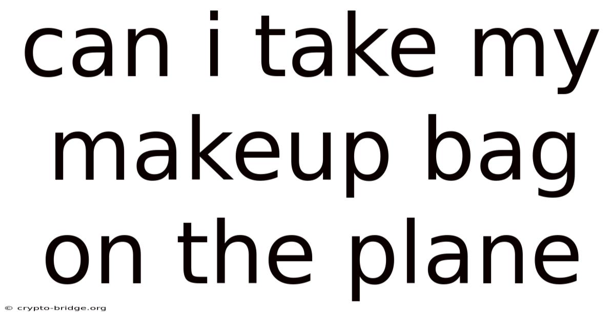 Can I Take My Makeup Bag On The Plane