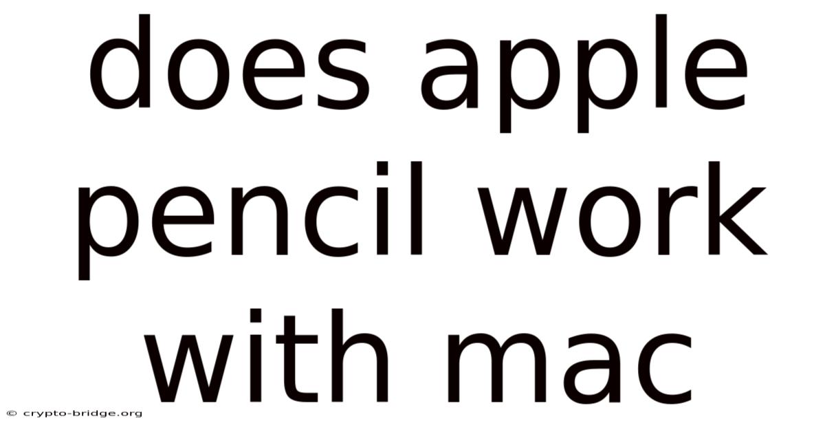 Does Apple Pencil Work With Mac