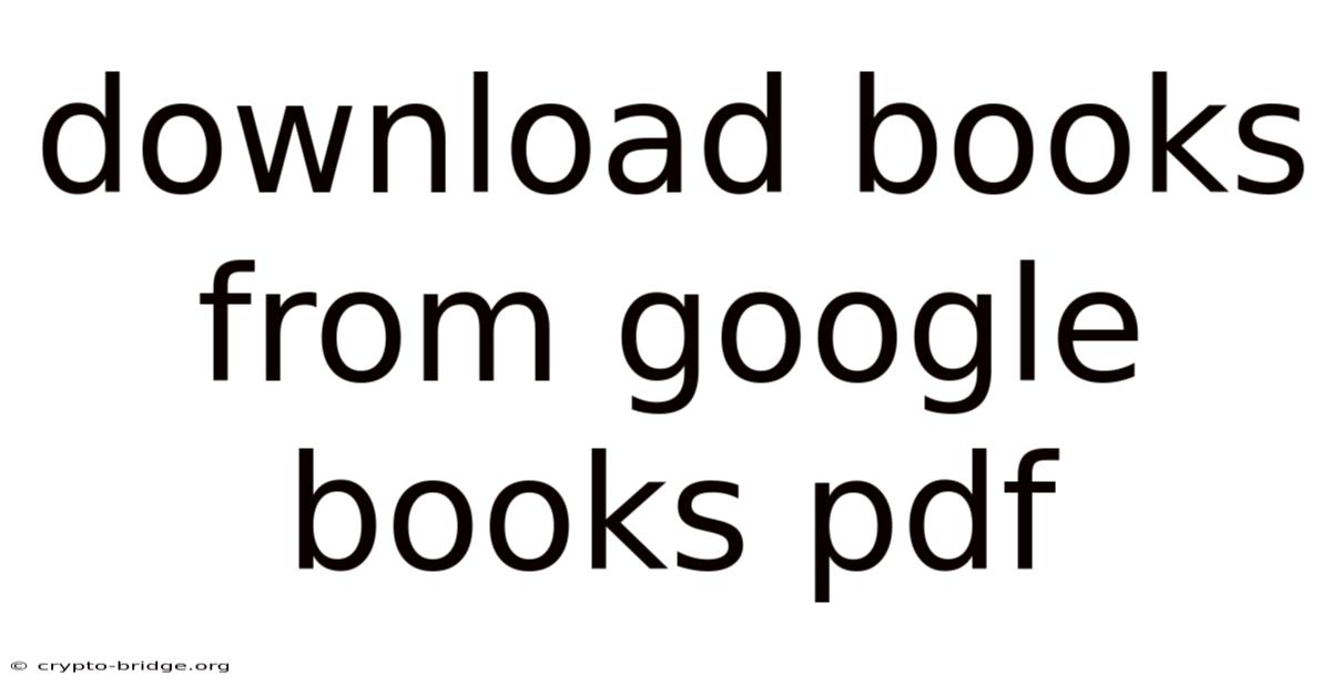 Download Books From Google Books Pdf