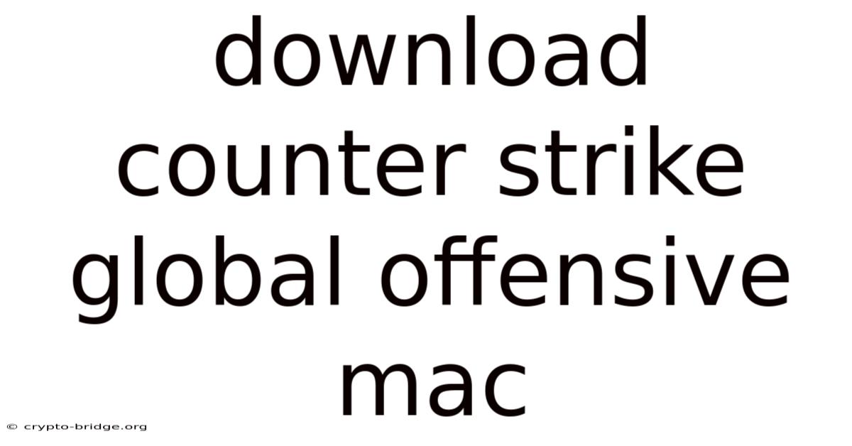 Download Counter Strike Global Offensive Mac