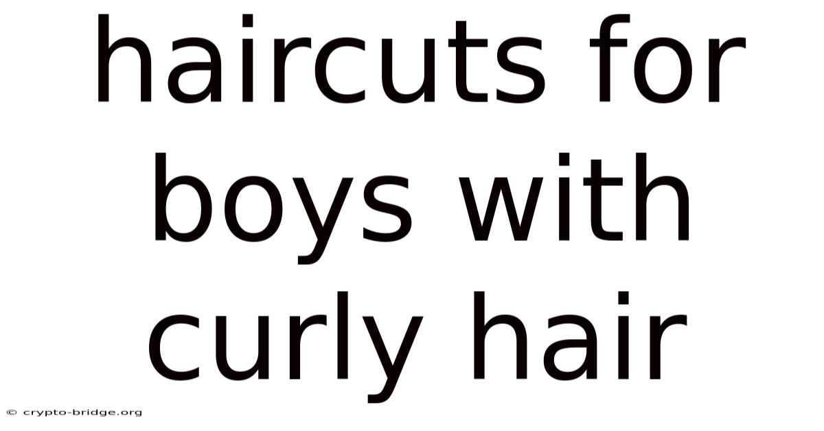 Haircuts For Boys With Curly Hair
