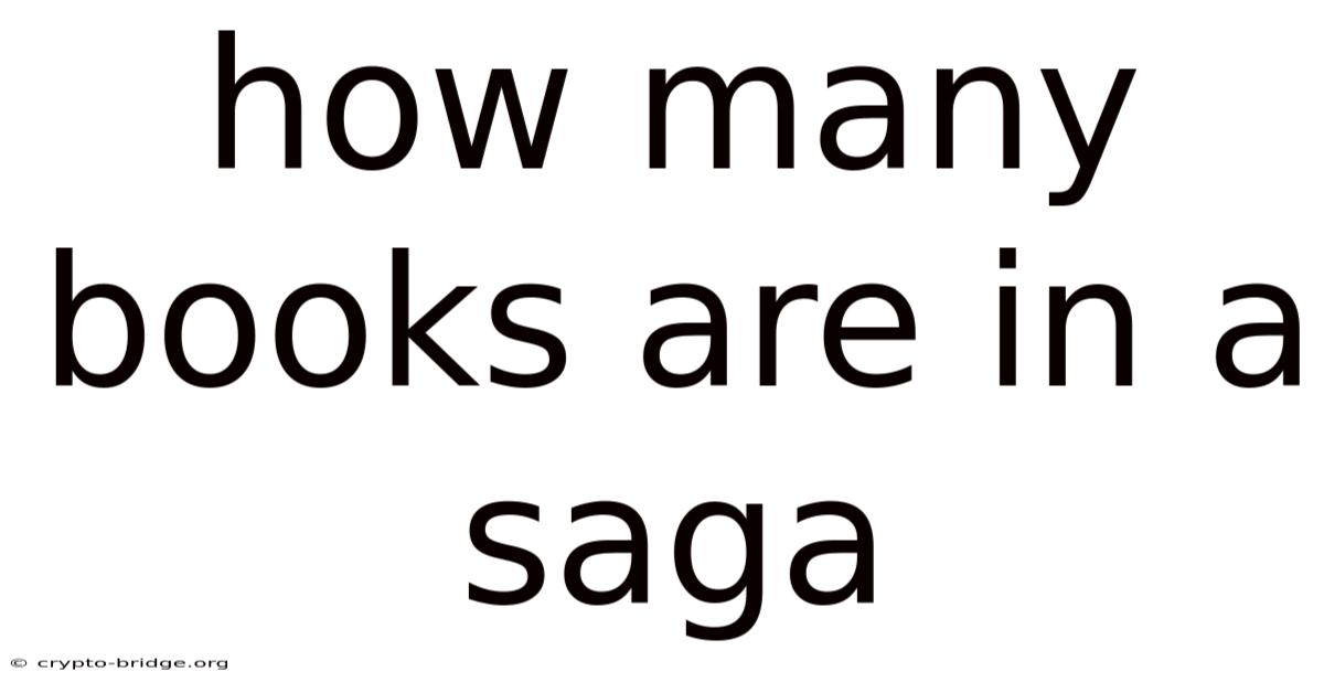 How Many Books Are In A Saga