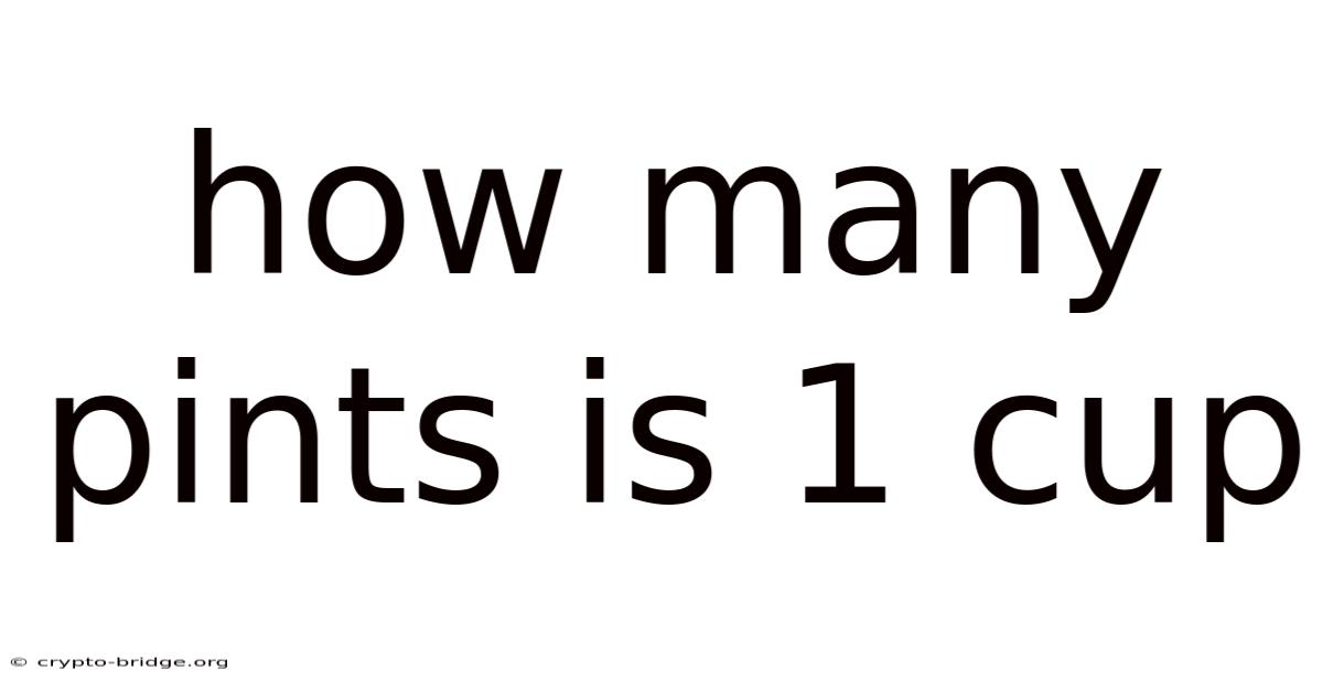 How Many Pints Is 1 Cup