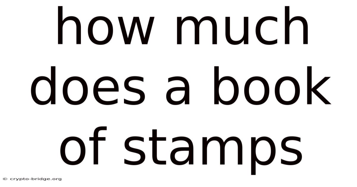 How Much Does A Book Of Stamps