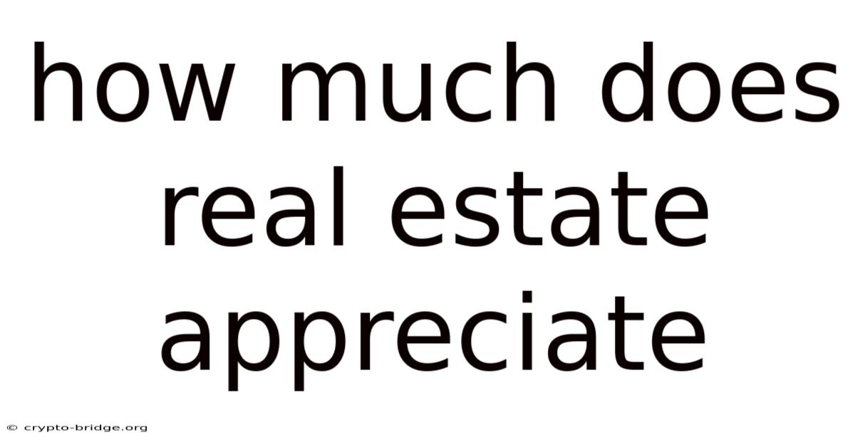 How Much Does Real Estate Appreciate