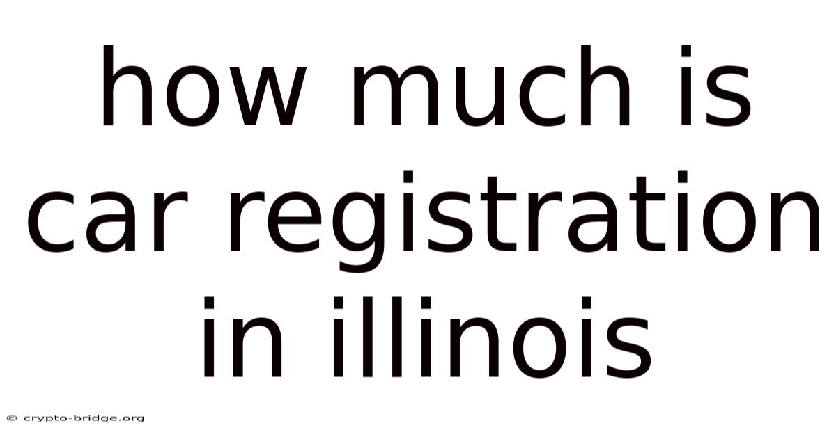 How Much Is Car Registration In Illinois