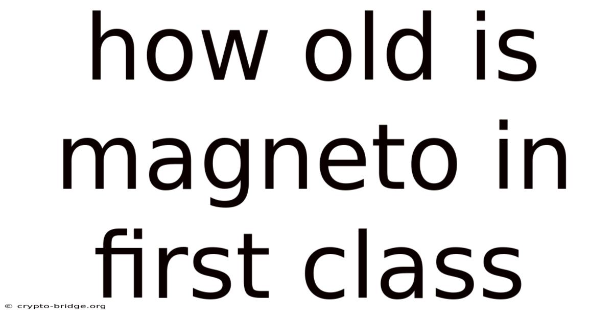 How Old Is Magneto In First Class