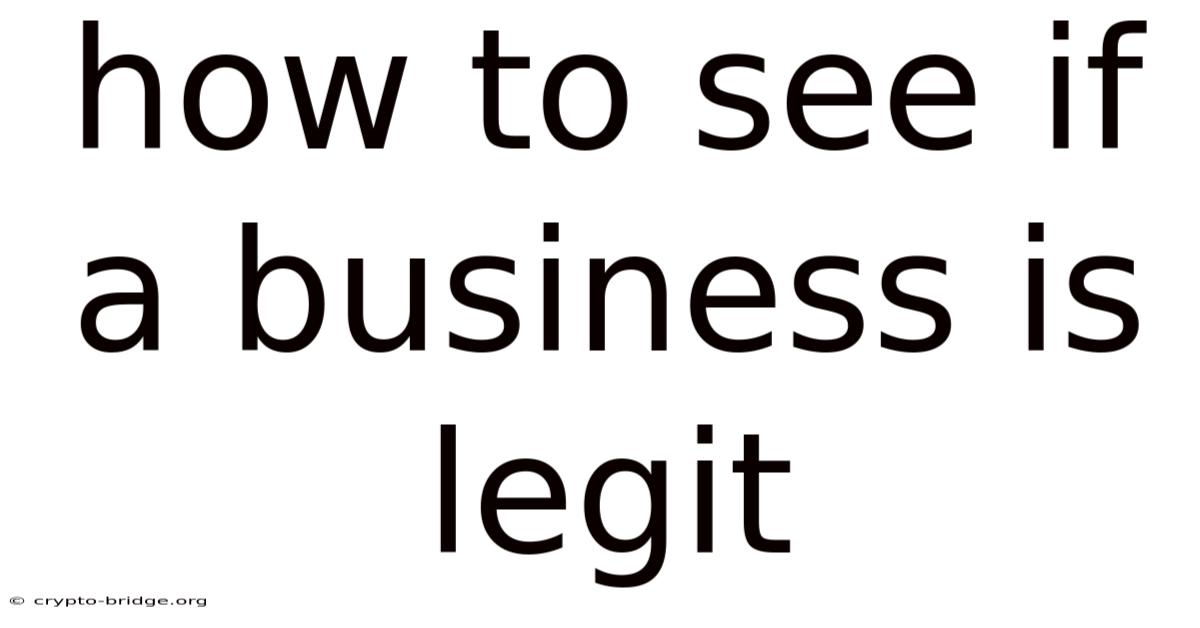 How To See If A Business Is Legit