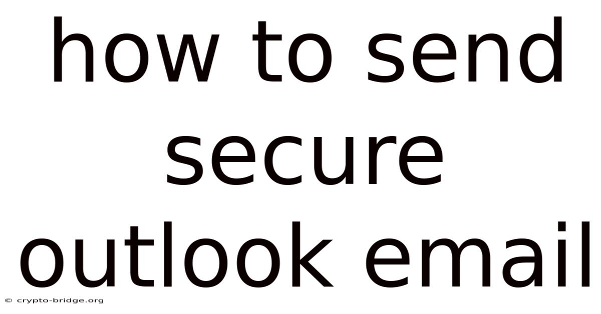 How To Send Secure Outlook Email