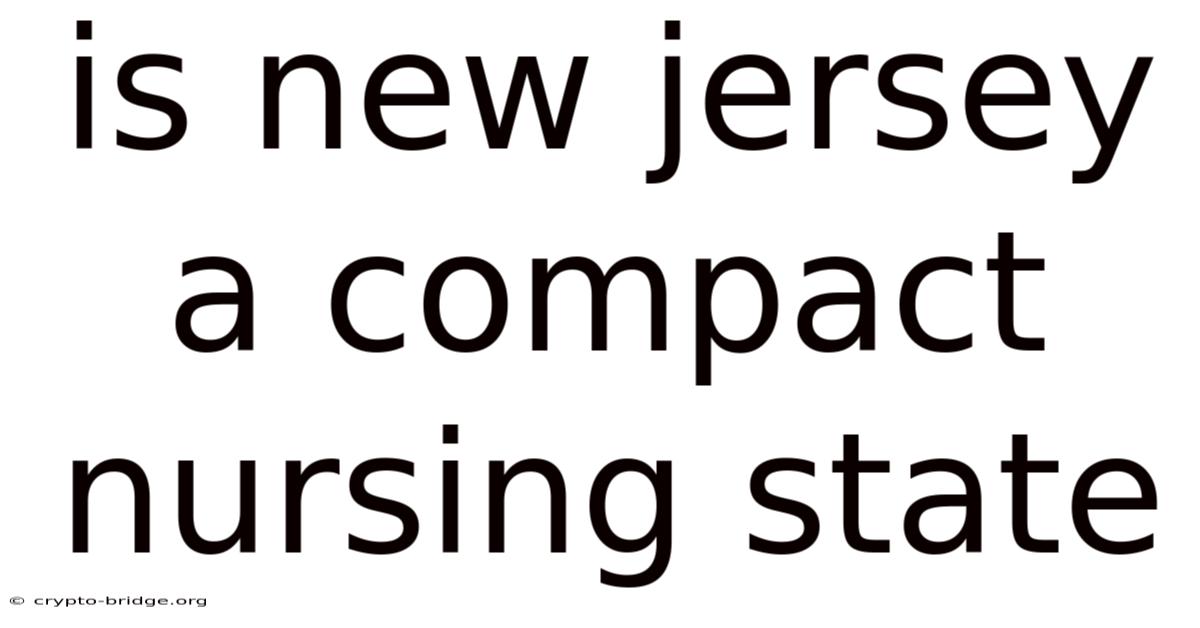 Is New Jersey A Compact Nursing State