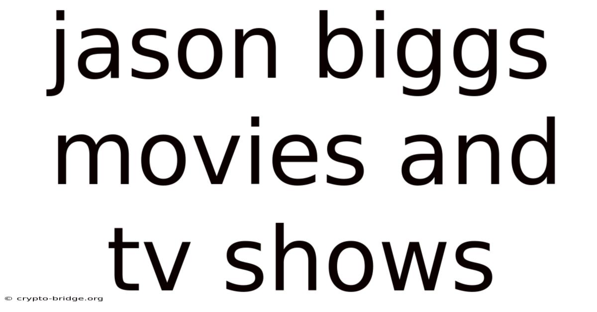 Jason Biggs Movies And Tv Shows