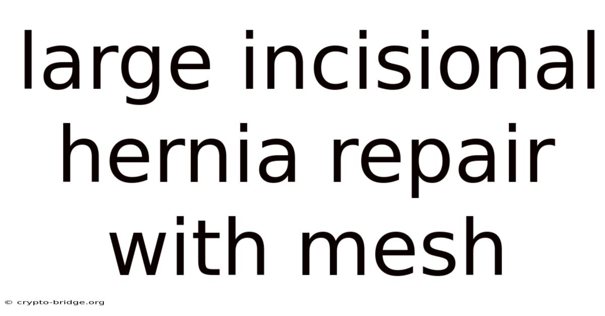 Large Incisional Hernia Repair With Mesh