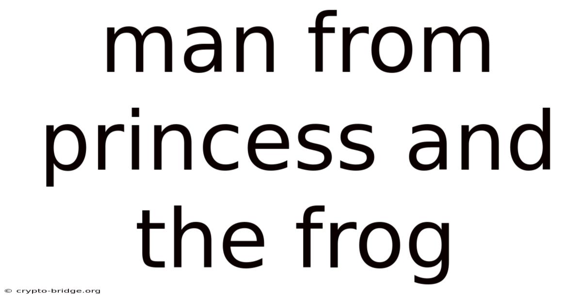 Man From Princess And The Frog