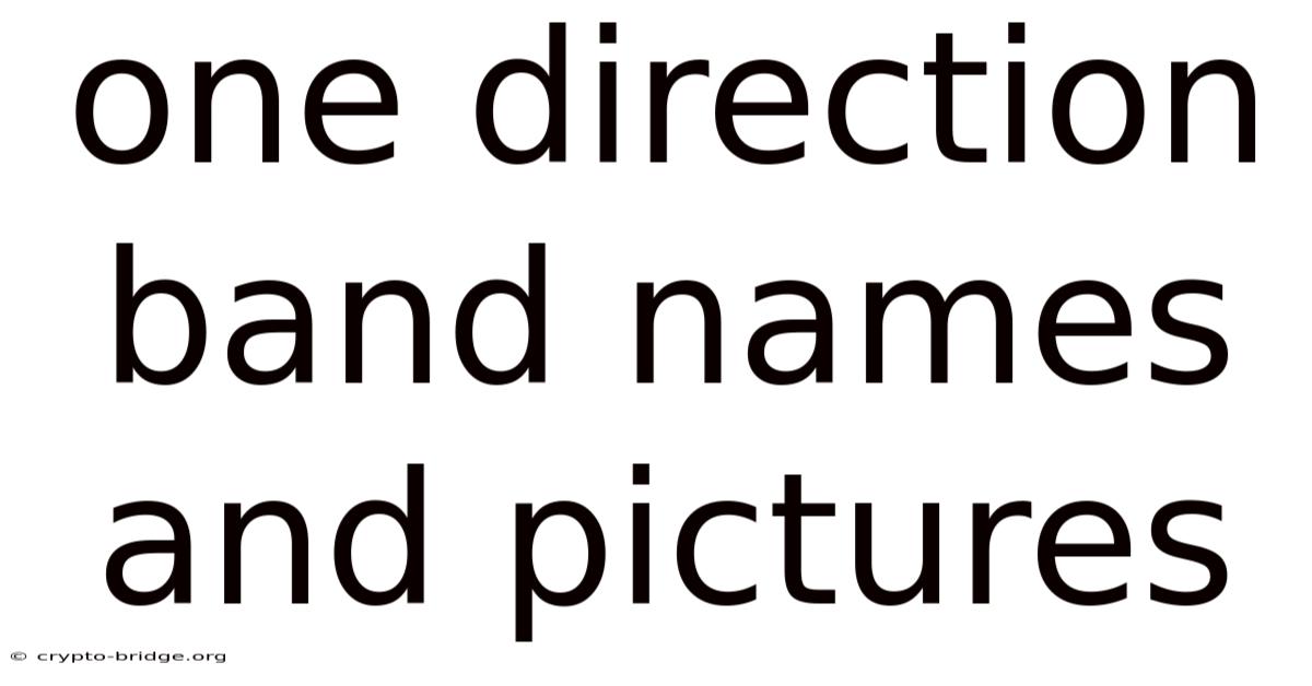 One Direction Band Names And Pictures