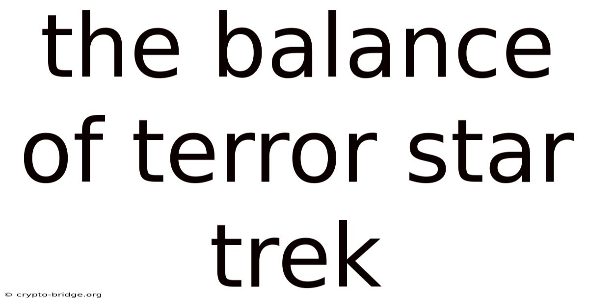 The Balance Of Terror Star Trek