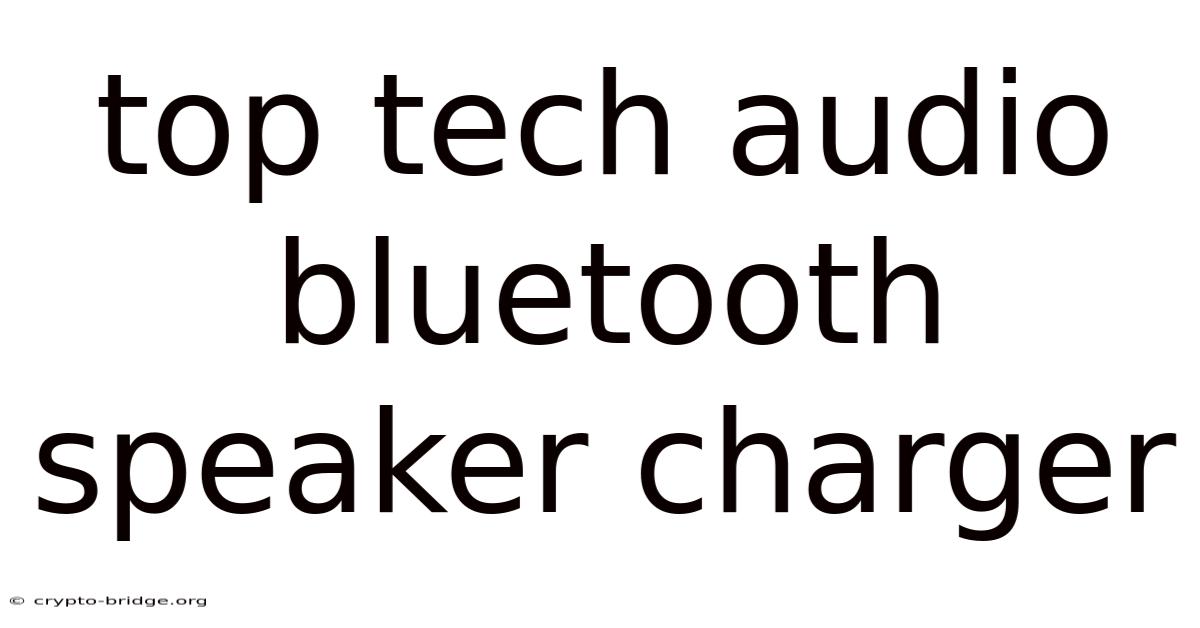 Top Tech Audio Bluetooth Speaker Charger
