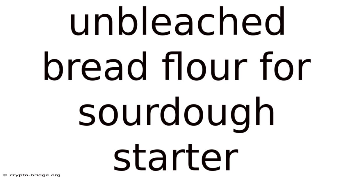 Unbleached Bread Flour For Sourdough Starter