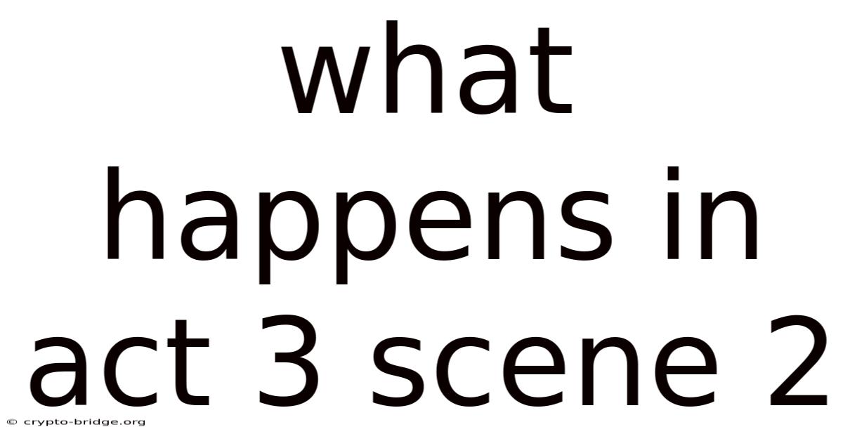 What Happens In Act 3 Scene 2