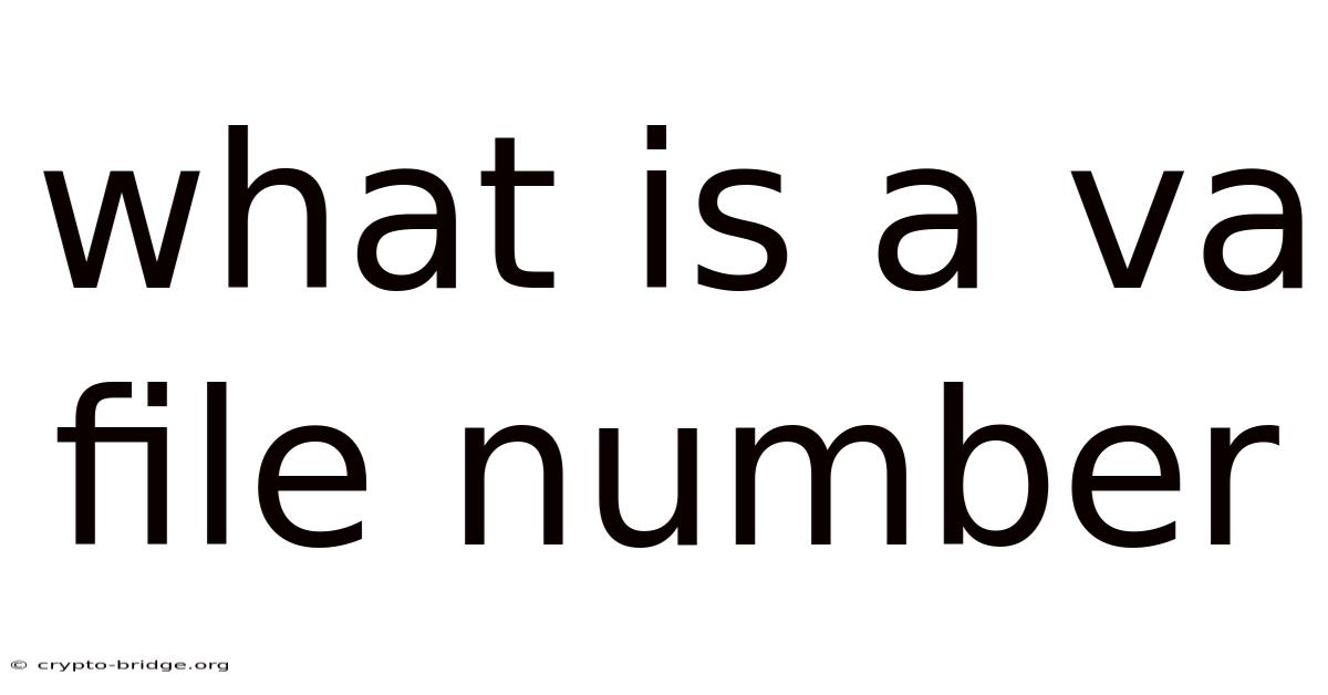 What Is A Va File Number