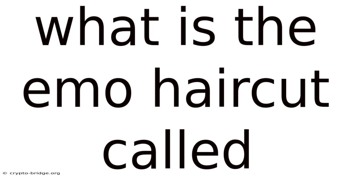 What Is The Emo Haircut Called