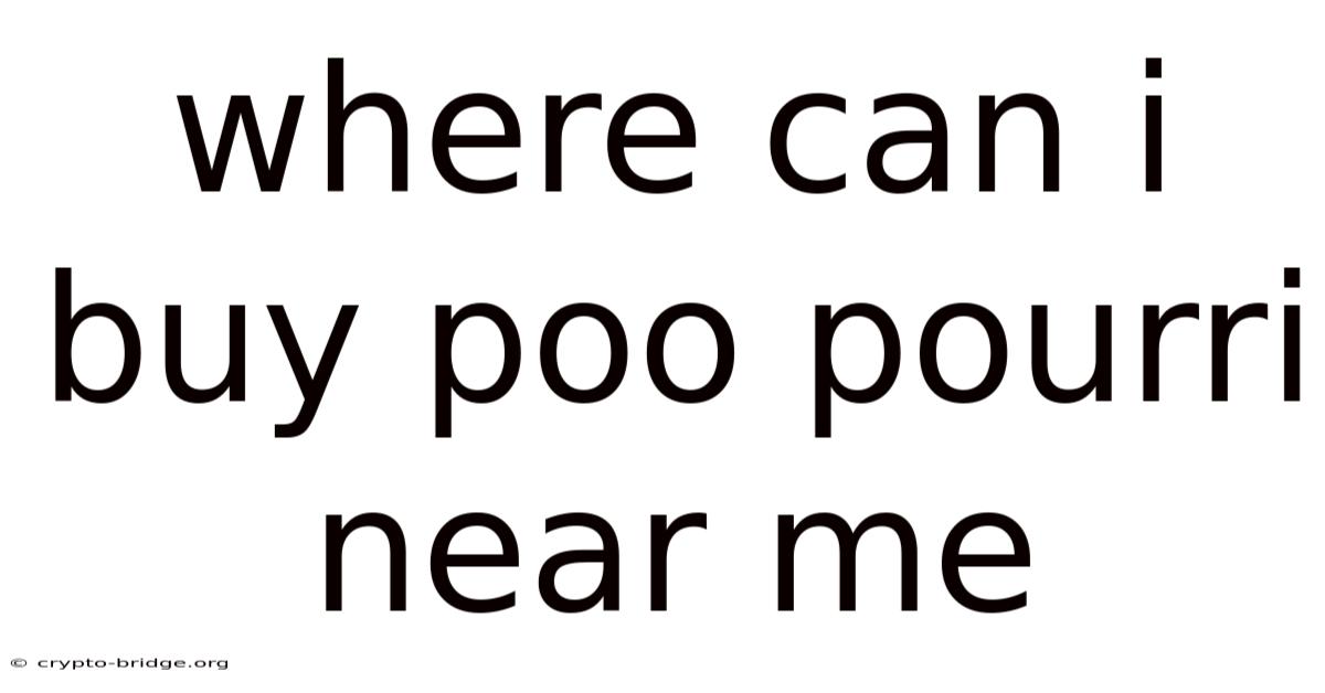 Where Can I Buy Poo Pourri Near Me