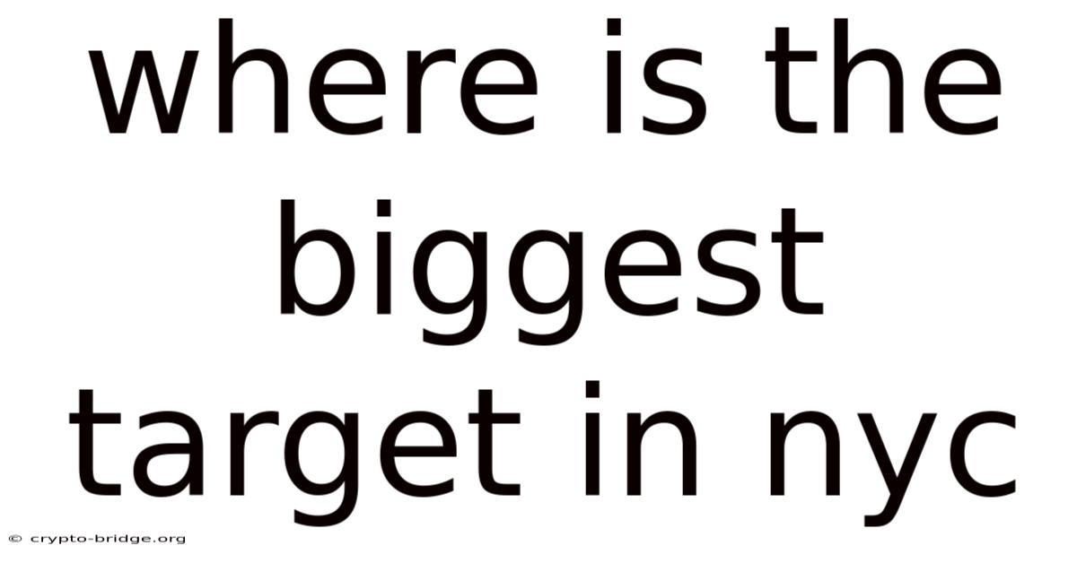 Where Is The Biggest Target In Nyc