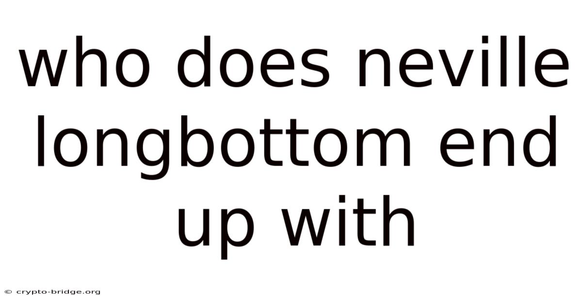 Who Does Neville Longbottom End Up With