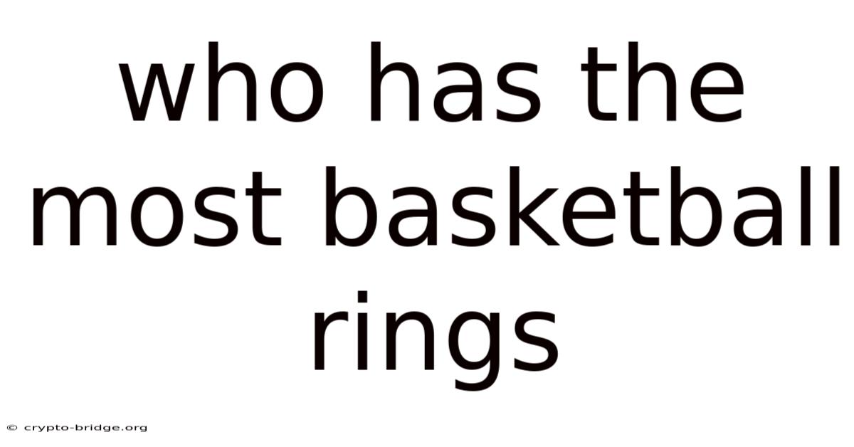 Who Has The Most Basketball Rings