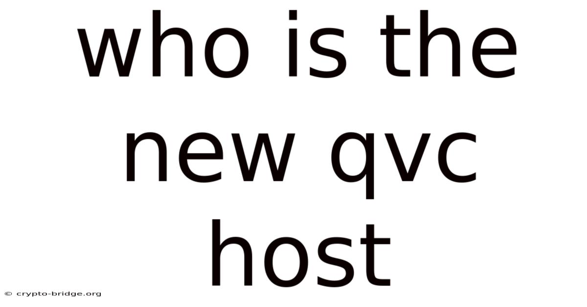 Who Is The New Qvc Host