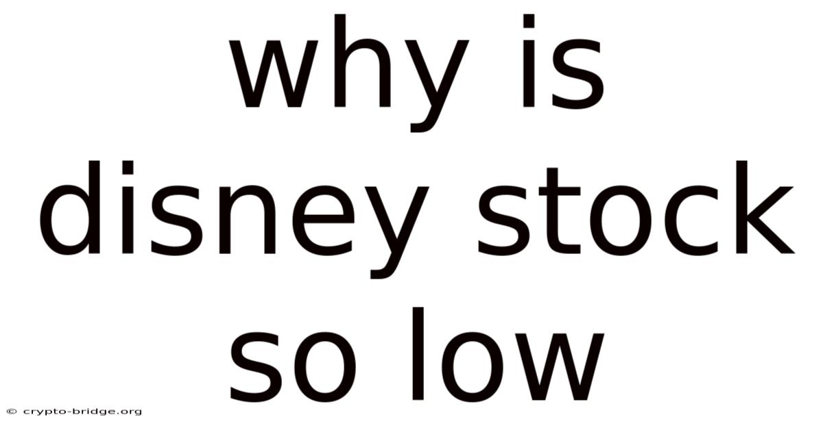 Why Is Disney Stock So Low