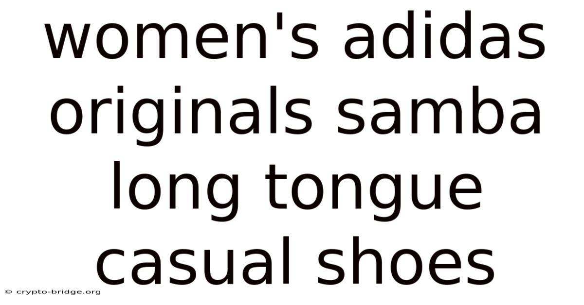 Women's Adidas Originals Samba Long Tongue Casual Shoes